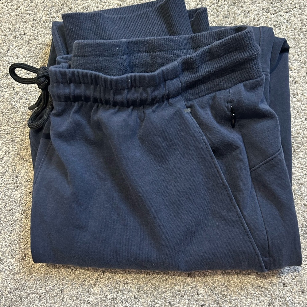 OLD NAVY BLUE JOGGERS size large, slightly warn